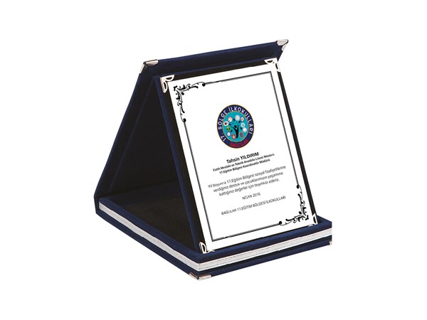 12x16 KADİFE PLAKET LACİVERT